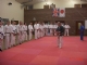 Sensei Mick Grime give a pep talk before the grading.