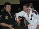 Sensei Jerald Carter (USA) demonstrating on Karl.