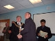 Sensei Andy receiving his FSMA from Cliff Morris (Mayor of Bolton)